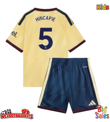 Arsenal Piero Hincapie #5 Replica Third Stadium Kit for Kids 2026-27 Short Sleeve (+ pants)